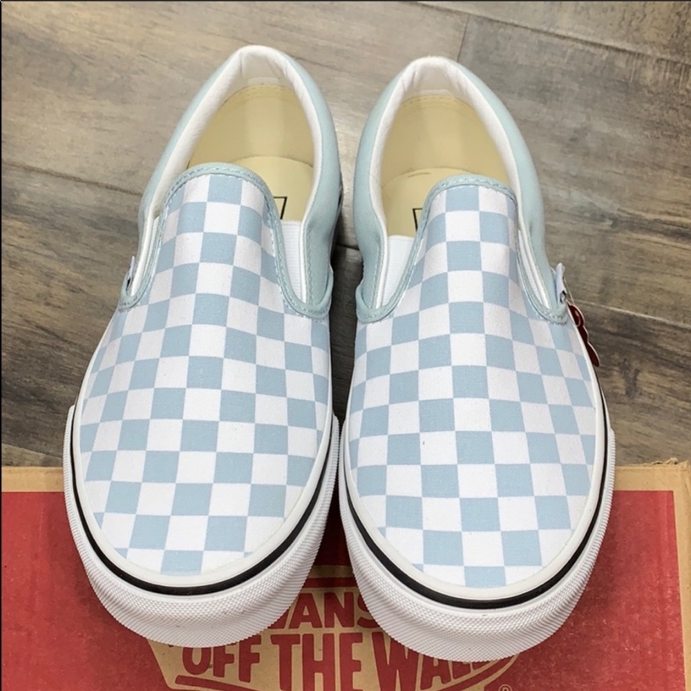 • VANS CLASSIC SLIP-ON Checkerboard Baby Blue WMNS - Picture 5 of 16